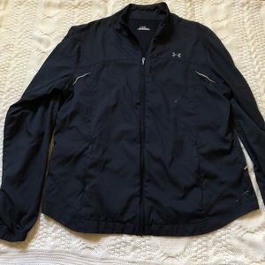 Under Armour Black Lightweight Rain/Sport Jacket